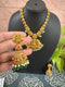 One Gram Gold Deep Nakshi Lakshmi Short Necklace Set