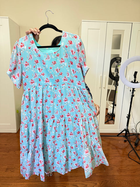 Soft Cotton Printed Frock Dress