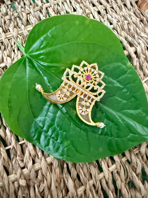 Pure 925 Silver CZ Puligoru Pendant