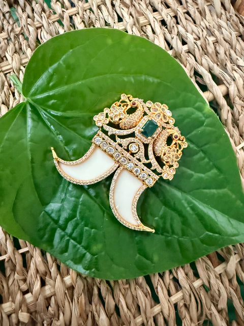 Pure 925 Silver CZ Puligoru Pendant