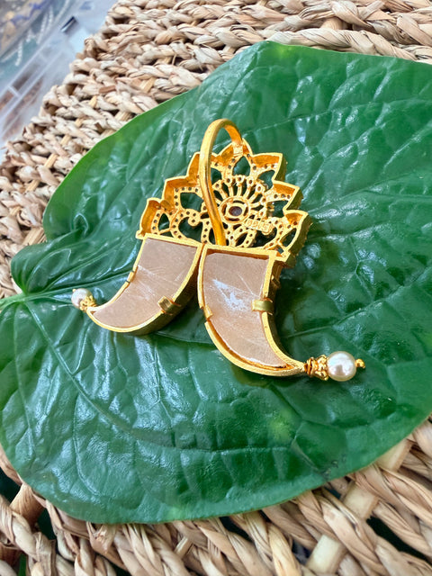 Pure 925 Silver CZ Puligoru Pendant