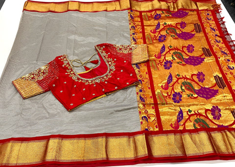 Pure Narayanpet Pattu Saree