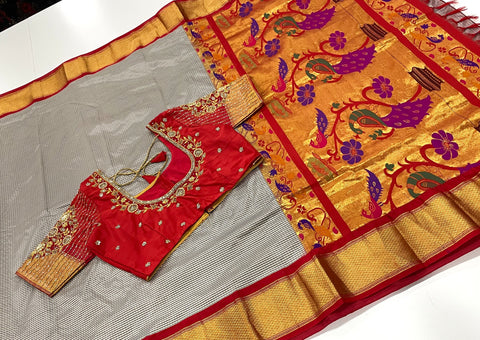 Pure Narayanpet Pattu Saree
