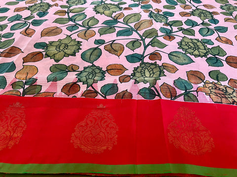 Pure Gadwal Pattu Saree with Maggam Work Blouse