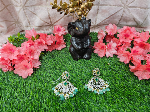 Pure 925 Silver CZ Earrings Set
