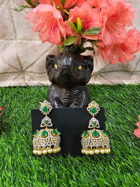 Pure 925 Silver CZ Earrings Set
