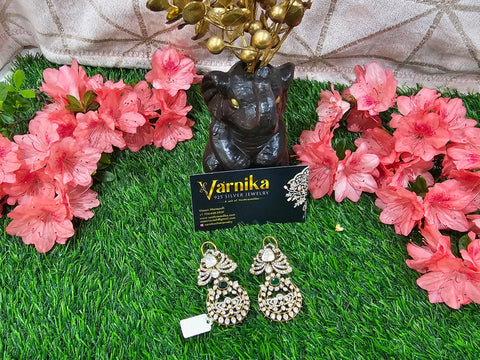 Pure 925 Silver CZ Earrings Set