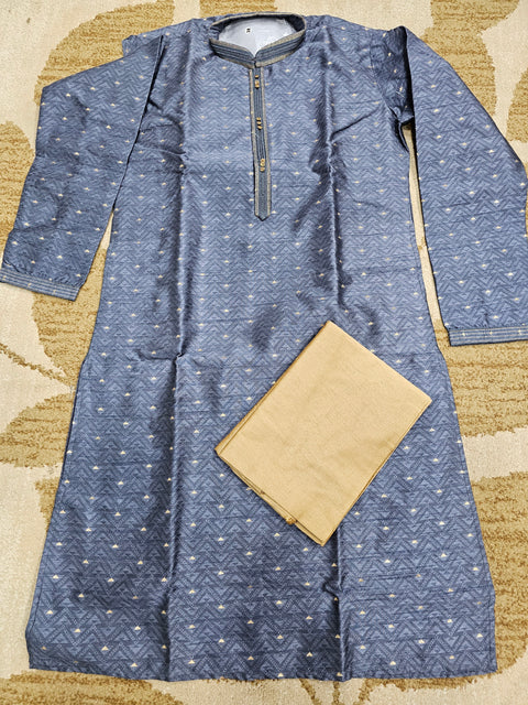 Silk Woven self  threaded Men’s Kurta set