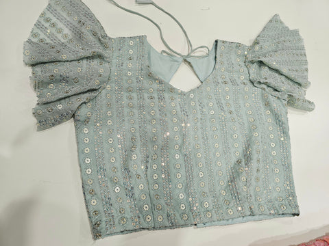 10-15 yrs - Net Embroidered Lehanga Set