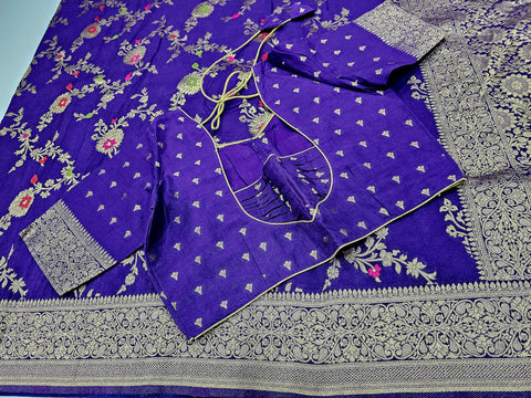 2 for $100 - Banaras Munga silk Saree