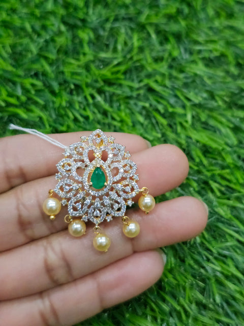 Pure 925 Silver Premium CZ Pendant