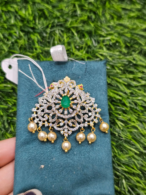 Pure 925 Silver Premium CZ Pendant