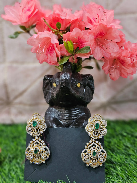 Pure 925 Silver CZ Earrings Set