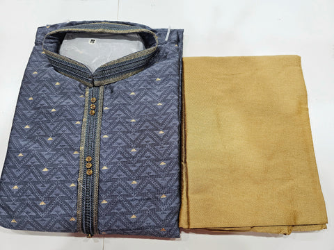 Silk Woven self  threaded Men’s Kurta set