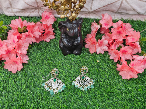 Pure 925 Silver CZ Earrings Set
