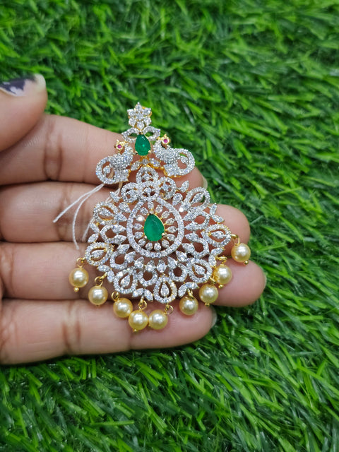 Pure 925 Silver Premium CZ Pendant
