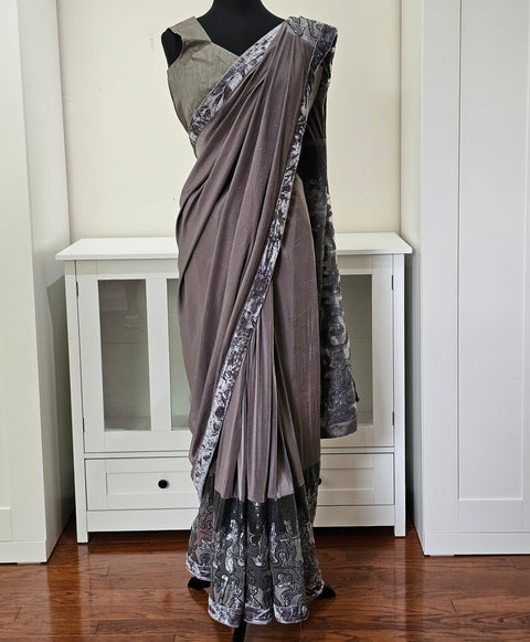 Designer Georgette Sequins Saree