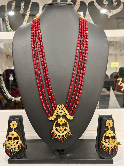 Beaded Long necklace Set