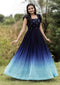 Georgette Ombre Long Gown