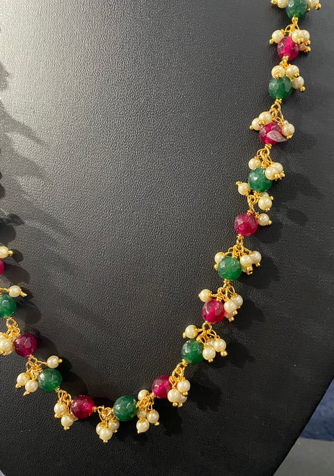 One Gram Gold Beaded Mala