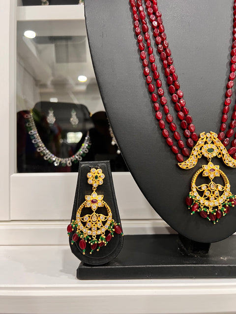 Beaded Long necklace Set