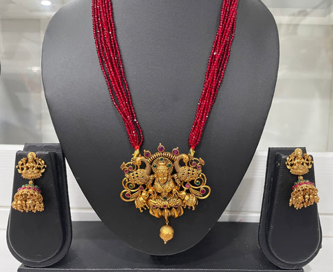 One Gram Gold CZ Beaded necklace Set