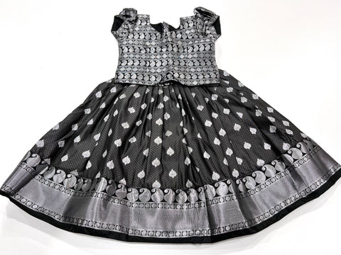 2 Yrs Size - Girls semi Kanchipattu Lehanga Set