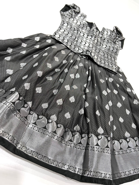 2 Yrs Size - Girls semi Kanchipattu Lehanga Set