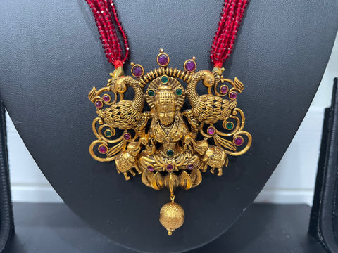 One Gram Gold CZ Beaded necklace Set
