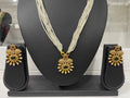 One Gram Gold CZ Beaded necklace Set
