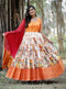 Kalamkari Gown with Dupatta